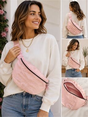 Adidas light Pink Crescent Crossbody Bag